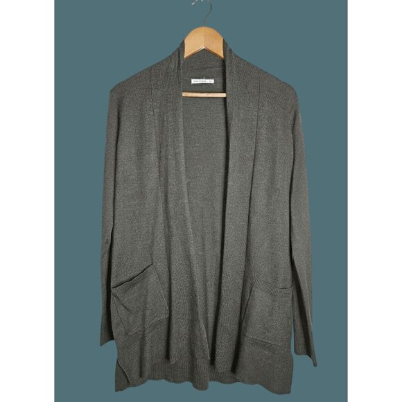 2/$35 Pink Clover Green Open Front Cardigan Sweater With Pockets Women XS - Picture 1 of 6